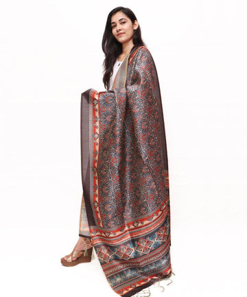 Cotton Linen Dupatta Stole Scarf Fabric Dekho